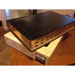 NEW! 1984 Scofield Study Bible III ~ NIV Black GENUINE Leather Indexed
